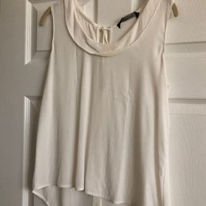 Zara White Tank Top with detailing